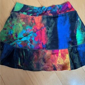 DonaJo JoJo Multicolor Abstract Women's Tennis Skirt